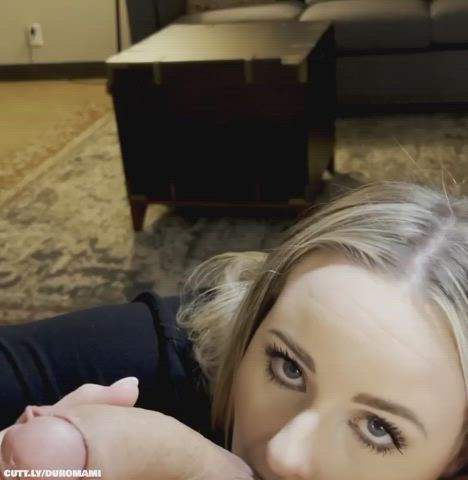 Amateur Balls Sucking Big Dick Blowjob Deepthroat Petite Sloppy Teen Porn GIF by duromami