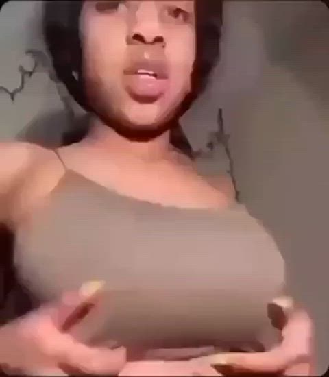 Amateur Big Tits Bouncing Tits Camgirl Ebony Homemade Huge Tits Natural Tits Tit Worship Titty Drop Porn GIF by populardick