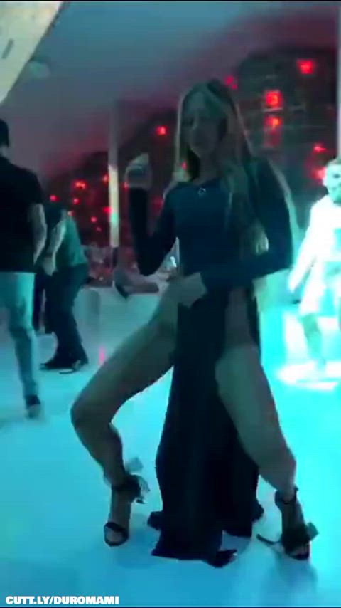 Amateur Blonde Dancing Dress Exhibitionist Party Public Pussy Trashy Boners Upskirt Porn GIF by duromami