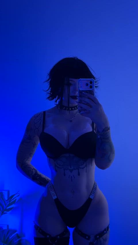 Goth NSFW Tattoo Porn GIF by leahmeowmeow