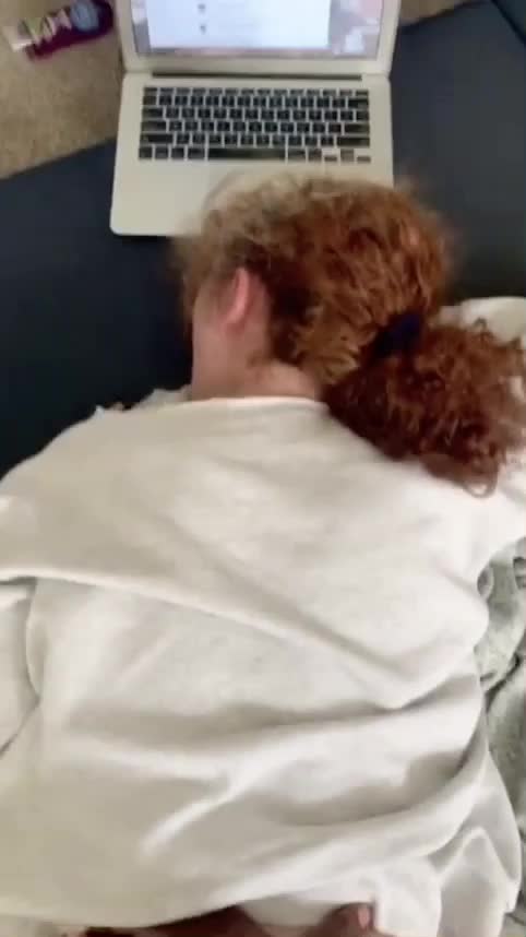 White girl keeps her Grades up while making BBC boyfriend happy during lockdown