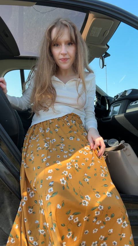 I just have a tasty snack under my sundress