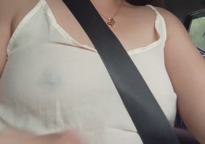 Driving braless ...who wants this ? [F]
