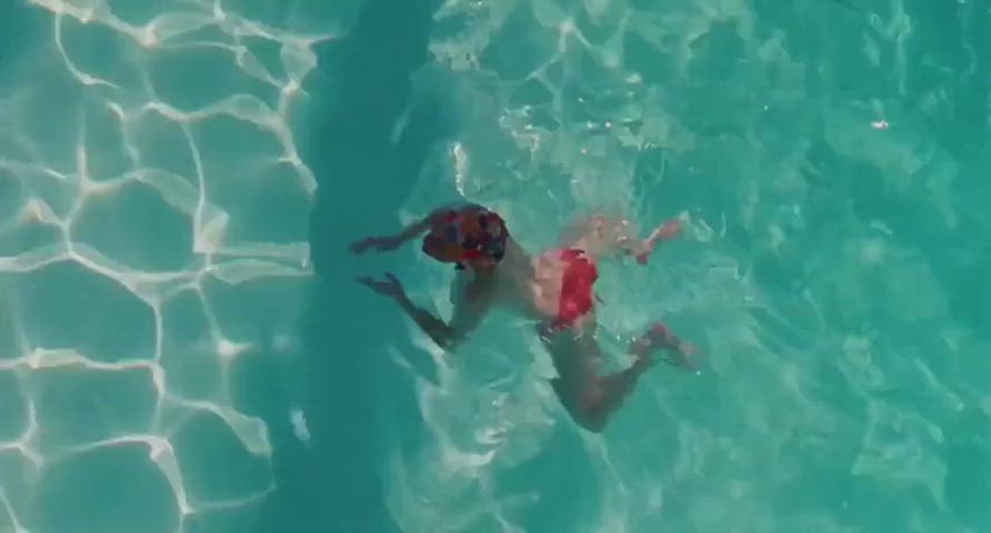 Celebrity Natural Tits Swimming Pool Tits Porn GIF by redbledcom