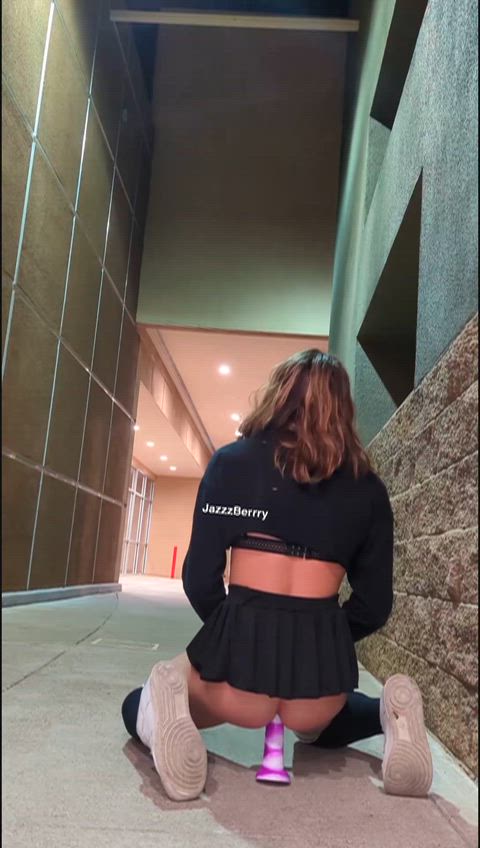 Replace my dildo in public?