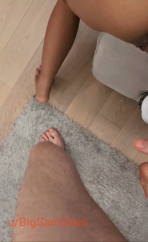 (OC Stuffing petite Thai Babe's asshole with white cock