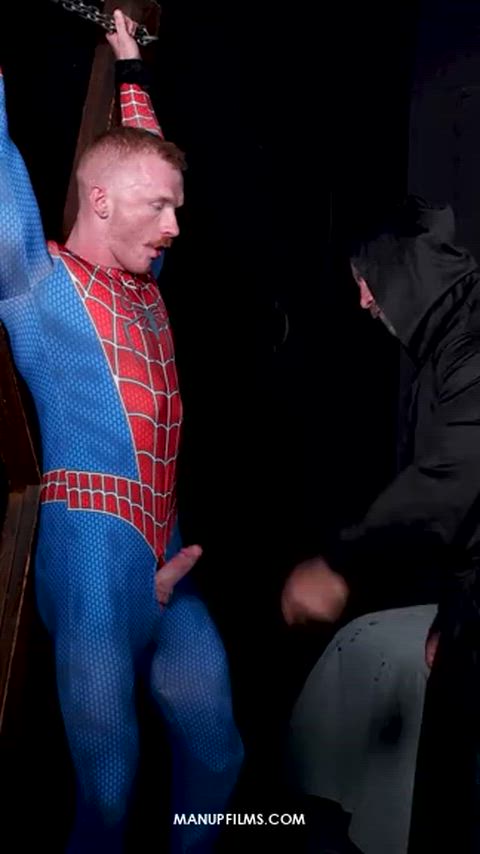 BDSM Bear Cosplay Costume Fetish Gay Handjob Jerk Off Redhead Whipping Porn GIF by adultprime