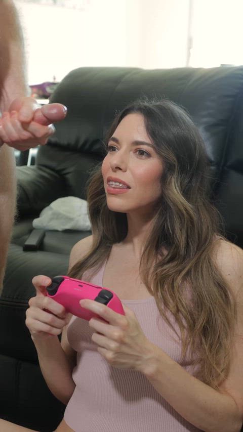 Gaming session interrupted by a facial