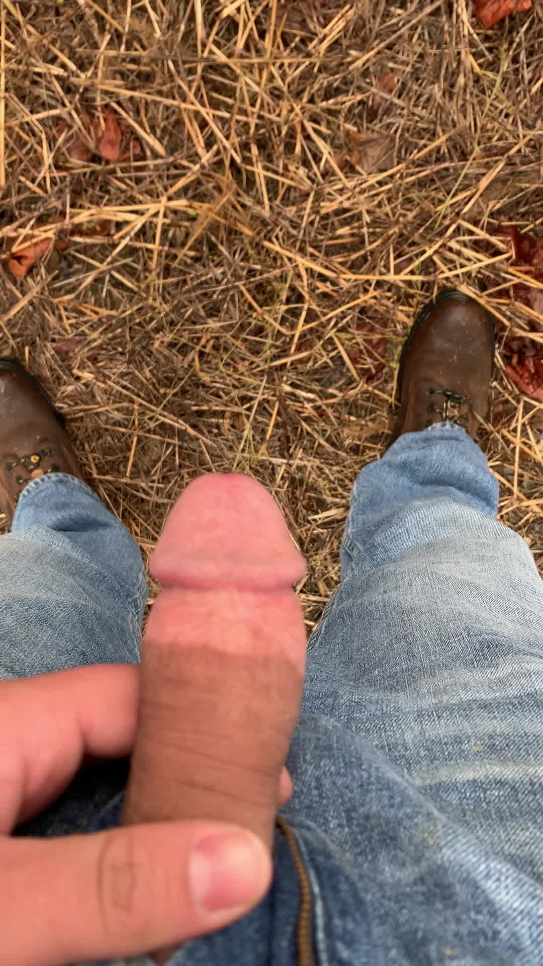 18m, So desperate to pee while working that I just whipped it out, almost caught, dms open