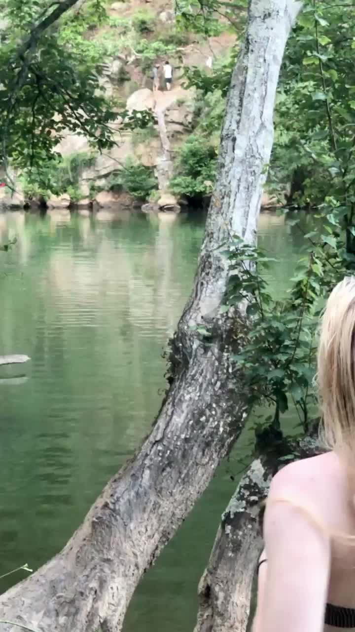 If only they turned around they would have seen me flash my boobies, what do you think of them? 🥰