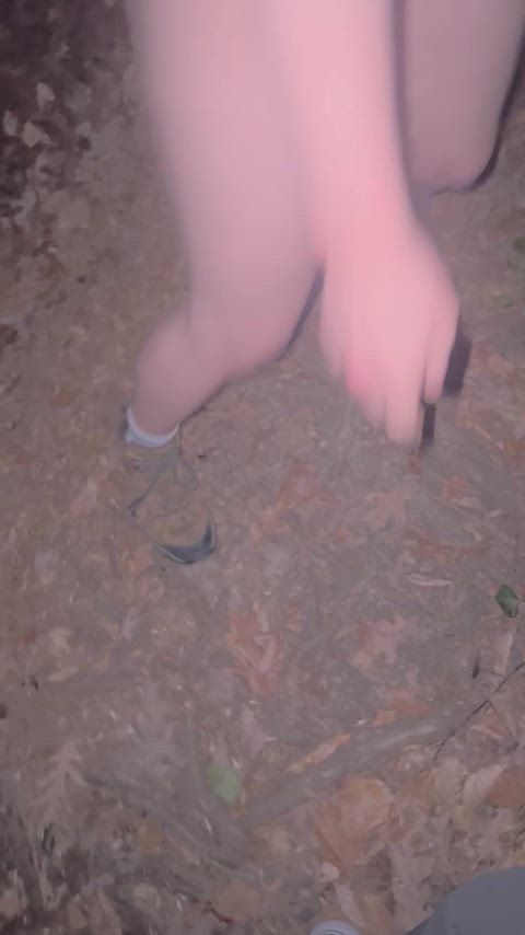 Late night friday the 13th stroll with sucking and fucking nude.