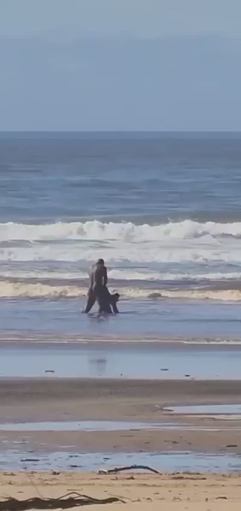 On the beach