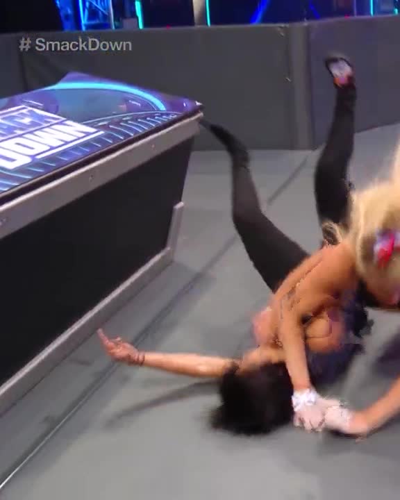 Bayley’s thong getting exposed a bit