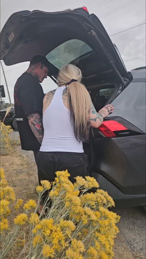 Letting him fuck me in a parking lot