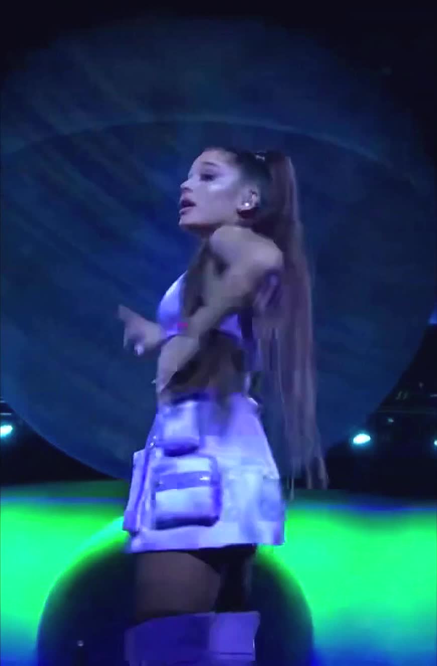 You can tell she's teasing because of the look in the camera in the beginning