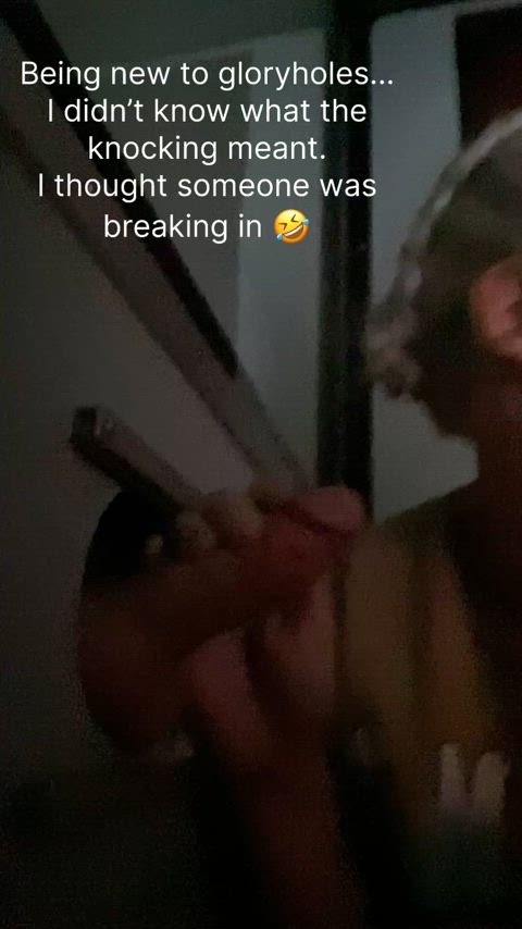So I totally didn’t know when someone knocks that they are going to cum. I’m still new. So I ruined this poor guys orgasm.