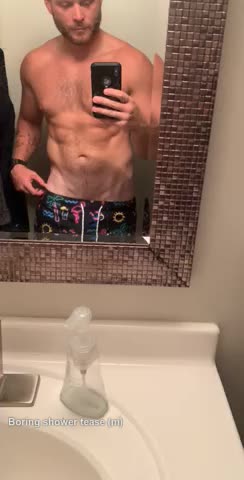 Boring shower tease https://gfycat.