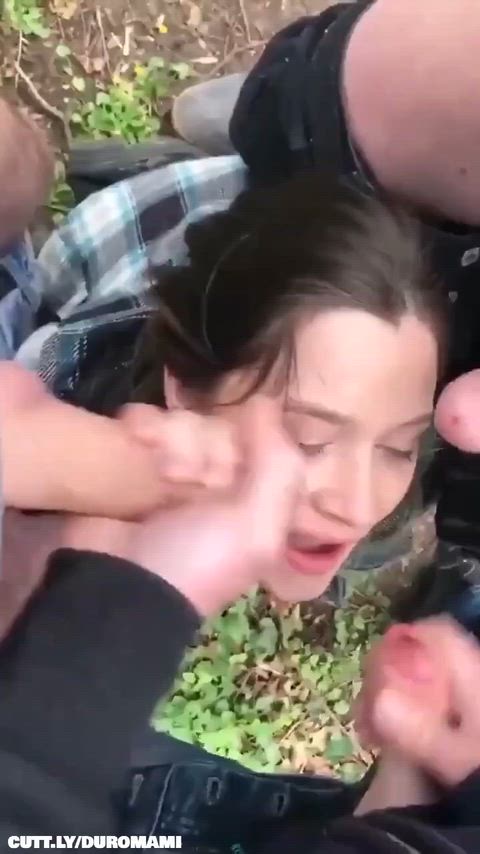 Amateur Bukkake Cum Cumshot Dogging Facial Gangbang Hotwife Public Porn GIF by duromami