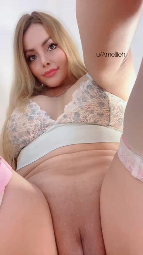 Amateur Blonde Pussy Porn GIF by amellieh