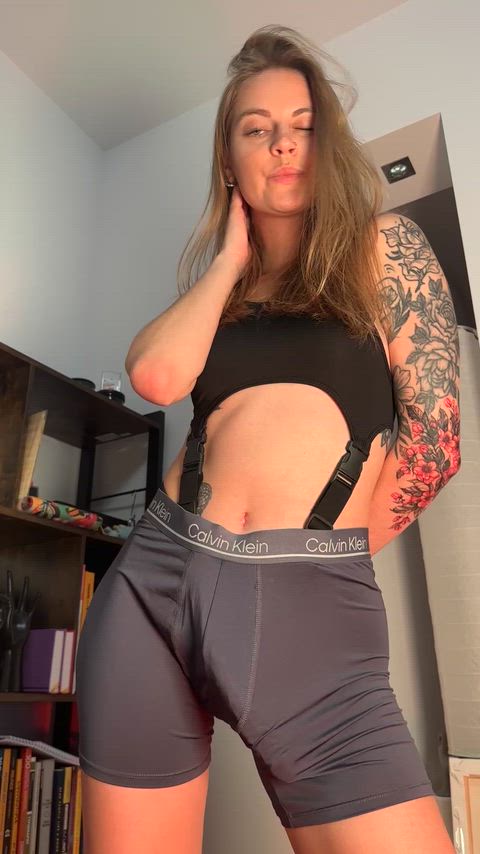 Guess what's hiding in my panties