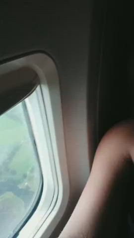 Airplane Big Tits Fingering Flashing Glasses Masturbating Pussy Squirting Titty Drop Porn GIF by camsoda