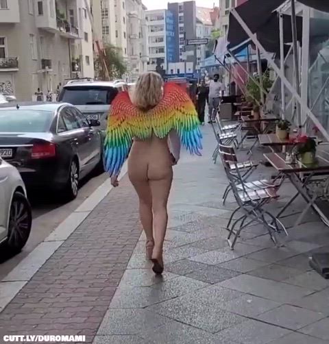 Amateur Compilation Exhibitionist German Mature Nudity Public Porn GIF by duromami