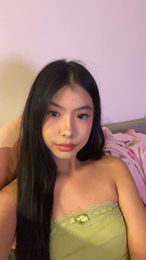 wld you cum on my tits or my face?