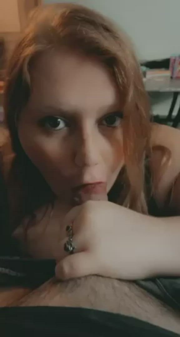 Blowjob, Lipstick, Redhead, girls-finishing-the-job