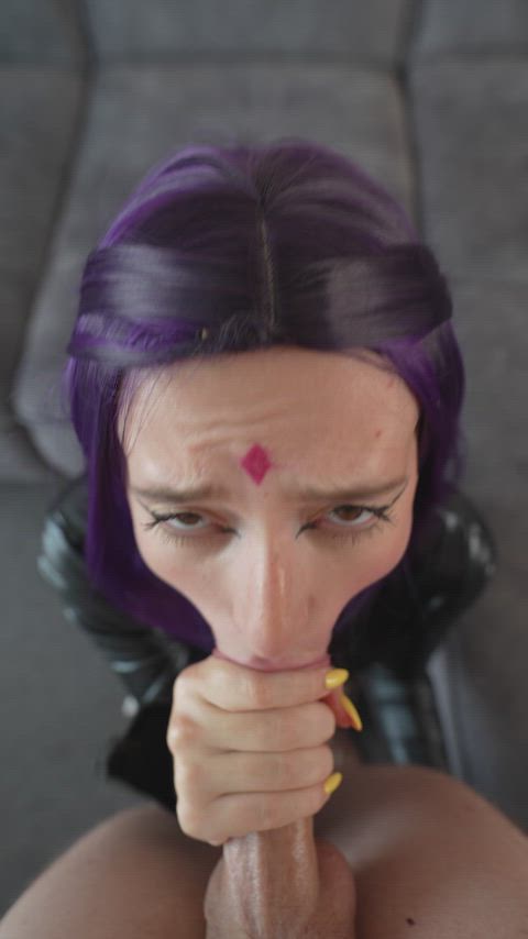 Amateur Blowjob Cosplay Cum Cumshot Cute Facial Rule34 Sucking Teen Porn GIF by cyberlycrush