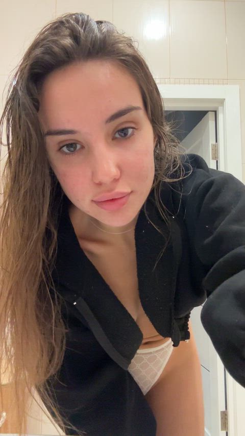 Steady gaze, racing thoughts.