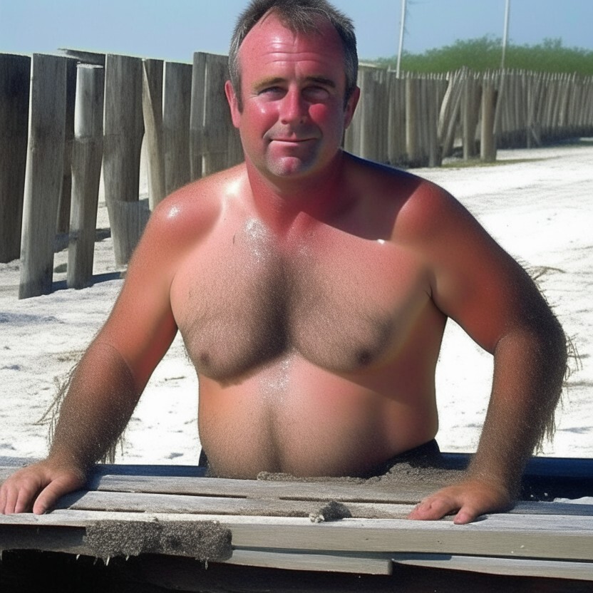 Outdoor beach bear dad
