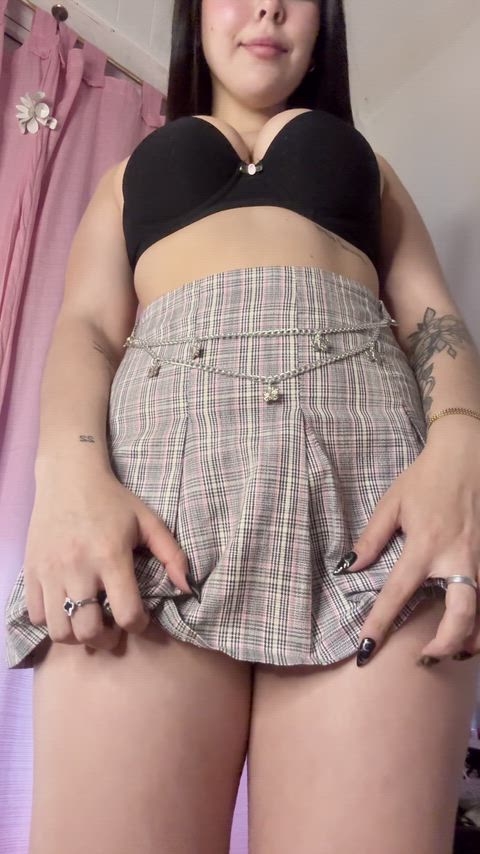 I always wear my favorite panties under my skirt