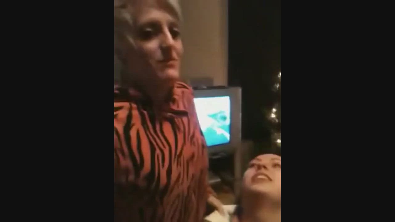 During a pillow party, she was playing Truth or Dare with her friends. The choice was obvious!