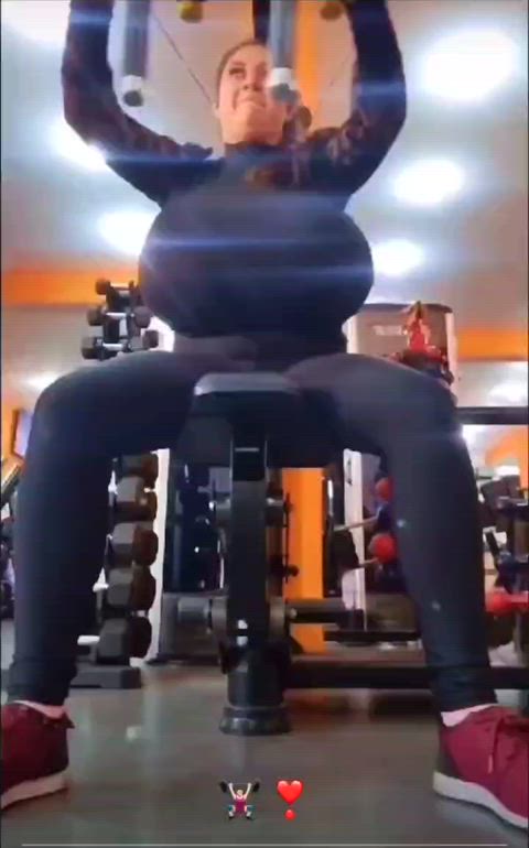 Gigantomastia at the Gym