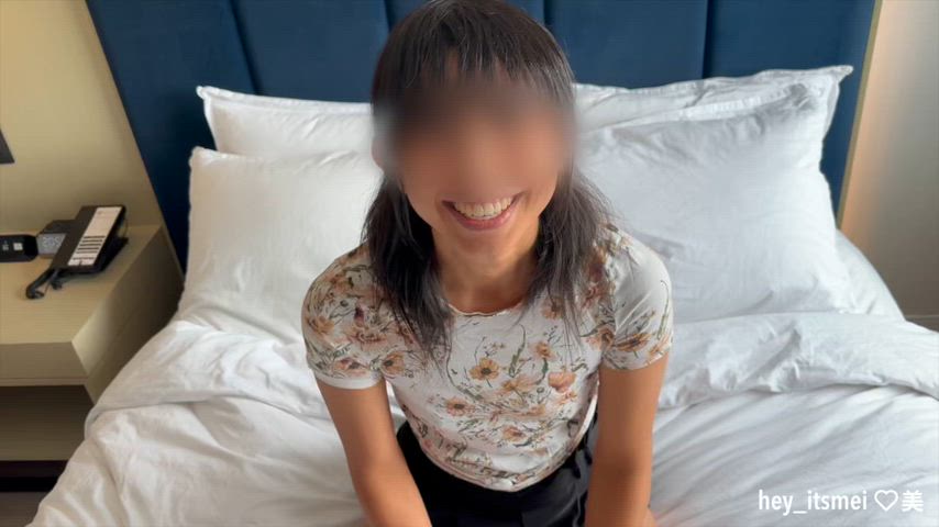 Asian Couple Facial Hotwife MILF Moaning Petite Real Couple Small Tits WMAF Porn GIF by heyitsmeixxx