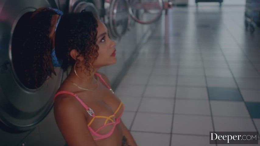 Ebony Funny Porn Interracial Lingerie Pretty Scarlit Scandal Teasing Porn GIF by mephisto31