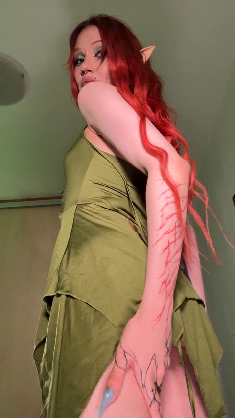 Pointy ears trembling for a thick, juicy load inside