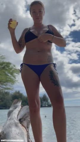 Amateur Big Tits Flashing Hotwife NSFW Natural Tits Outdoor Public Tits Porn GIF by duromami