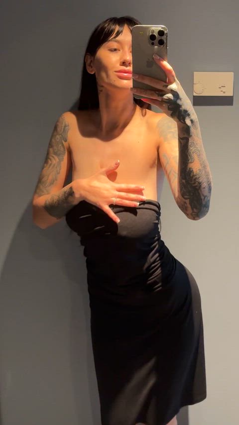 I take pleasure in revealing my boobs