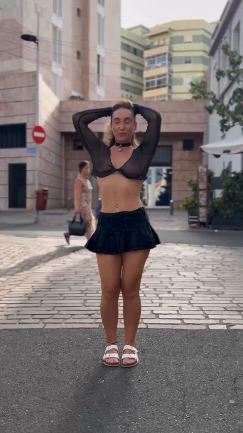 Something about sheer tops just makes my boobs impatient