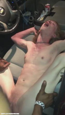 Amateur Anal BBC Car Sex Interracial Public Small Tits Squirt Teen Porn GIF by duromami