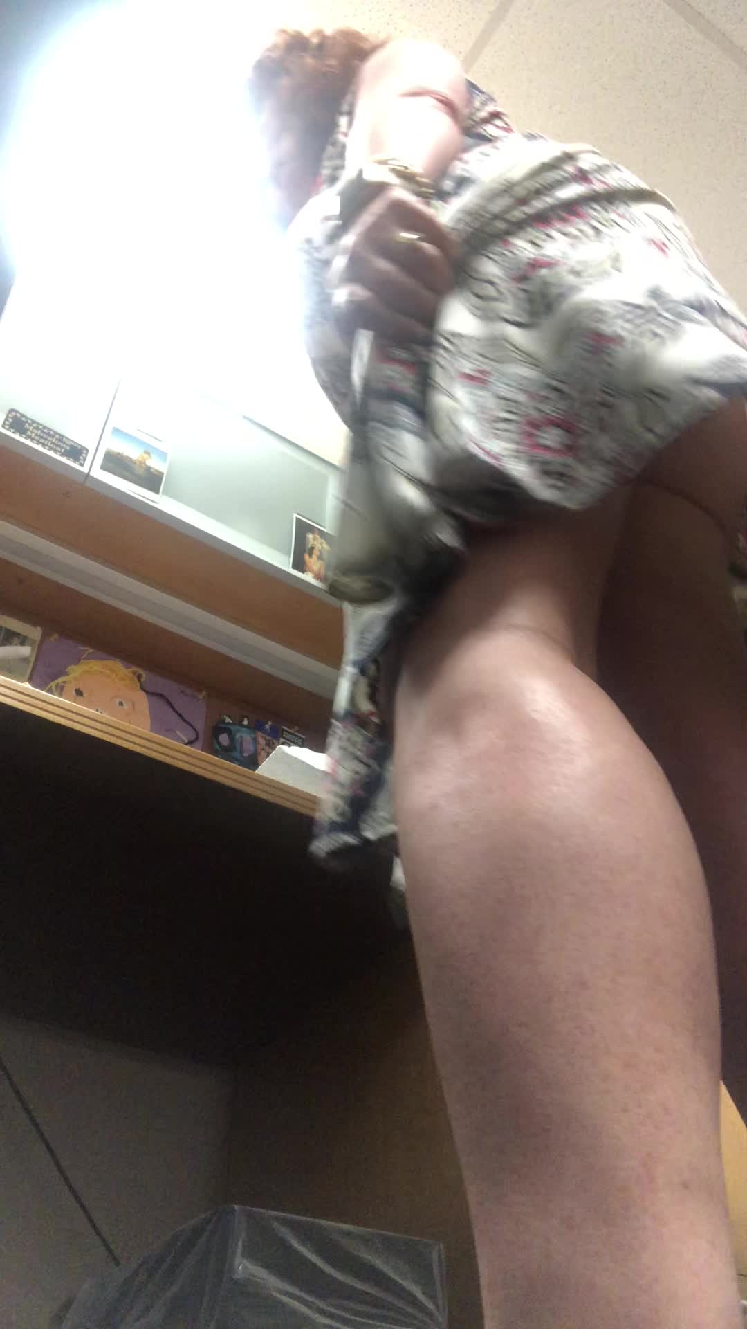 The office cam captured something...new today. I can’t believe this happened! Eeek!