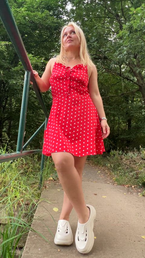 This look under the dress will cheer you up