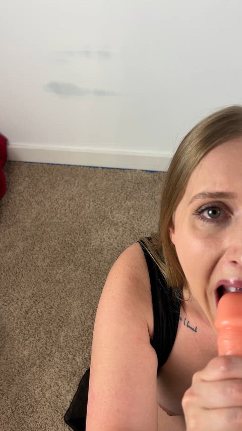 Amateur Big Dick Big Tits Blonde Blowjob Cumshot Facial OnlyFans Porn GIF by deedeebabbii