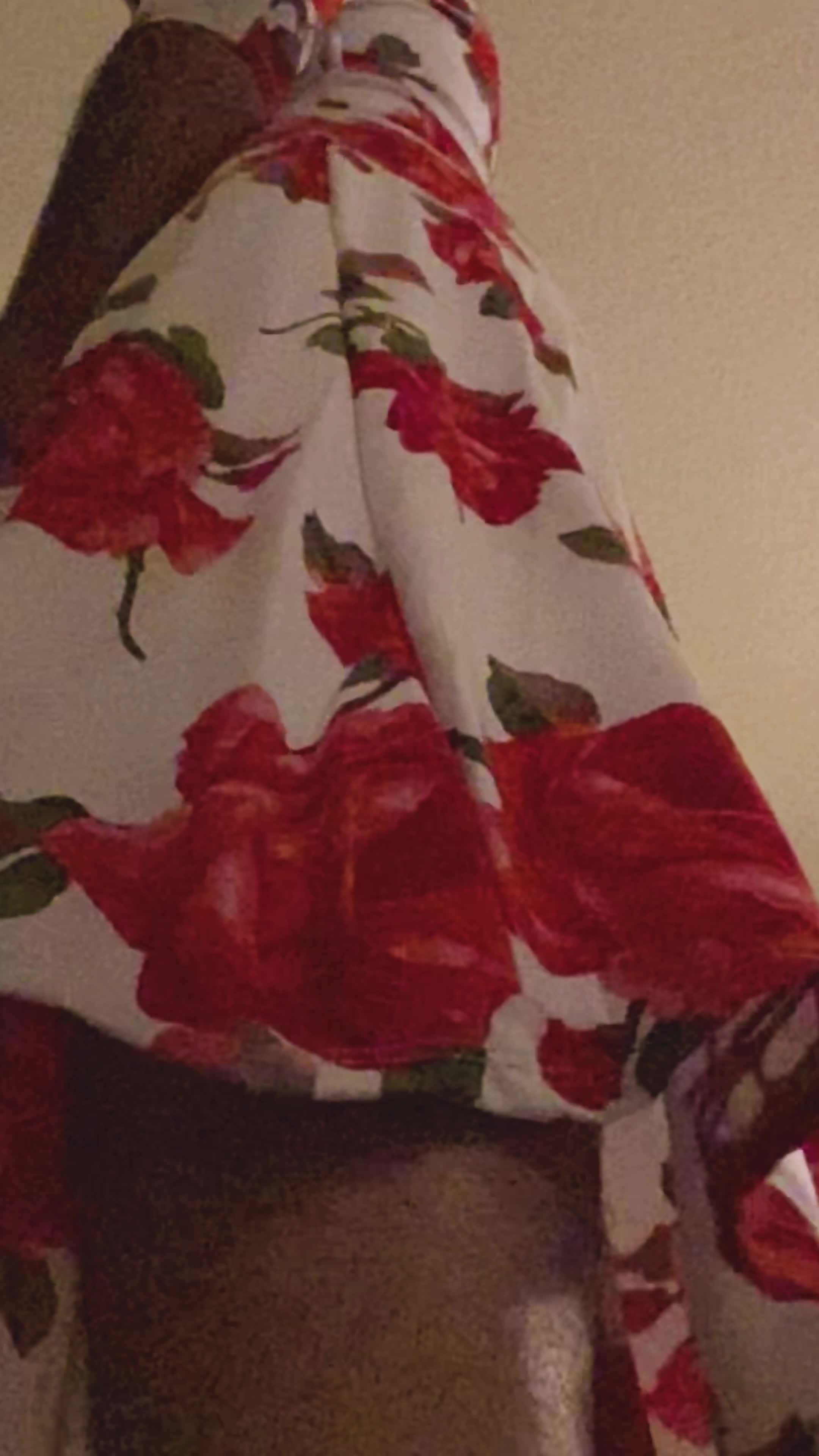 Here is video of me walking in a pretty dress 😅