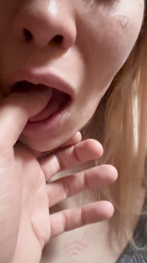 POV me sucking on your finger