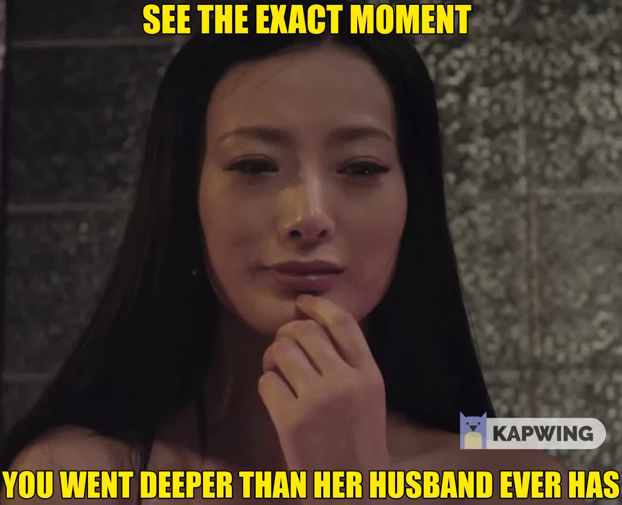 You can see it on her face