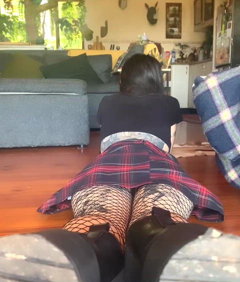 If you like me, you can show it by eating me out from behind…