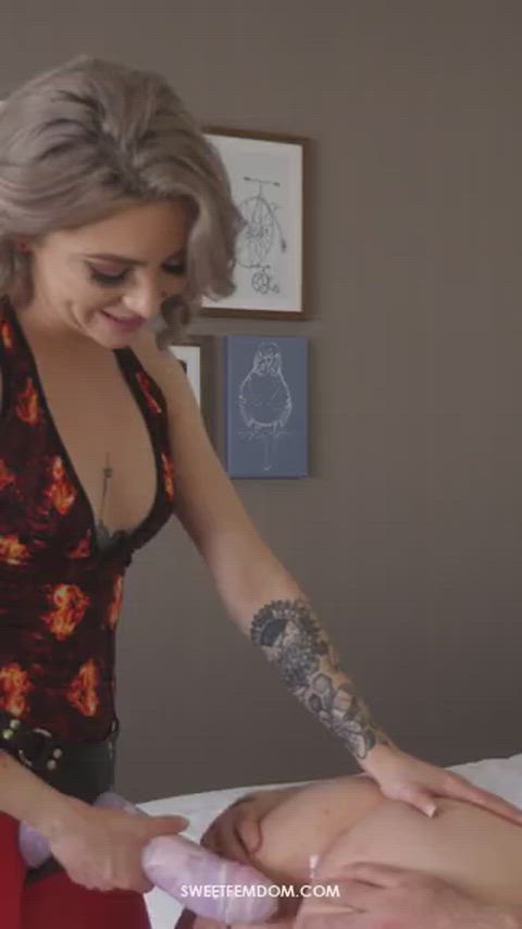 Asshole Femdom FitFemdom Pegging Petite Pornstar Strap On Sub Submission Submissive Porn GIF by adultprime