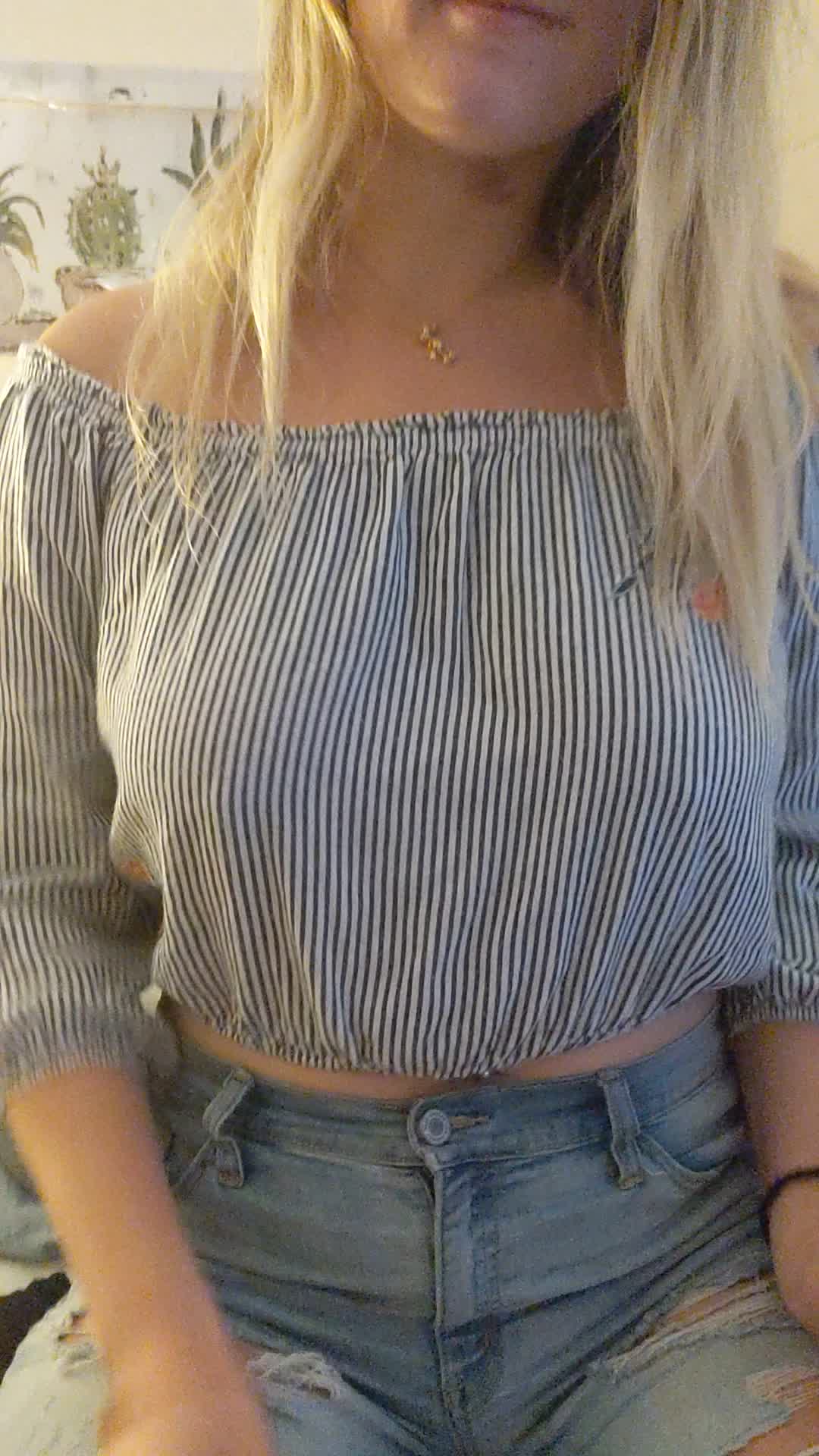 My first ever titty drop! Did I do it right? 😋✌️